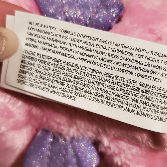 Hatchimal stuffy, pink with purple wings, 5" - Picture 6 of 7